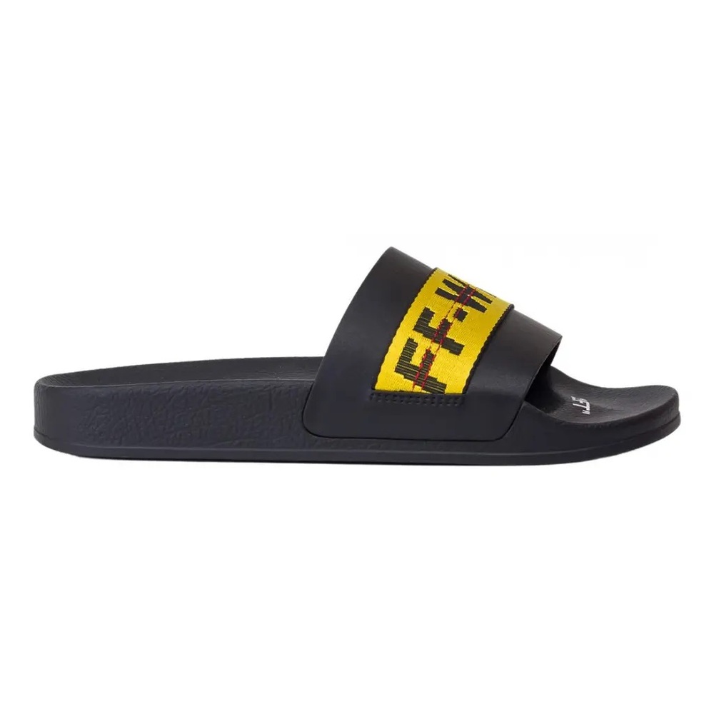Off White Woman’s Industrial Pool Slides - Picture 2 of 7